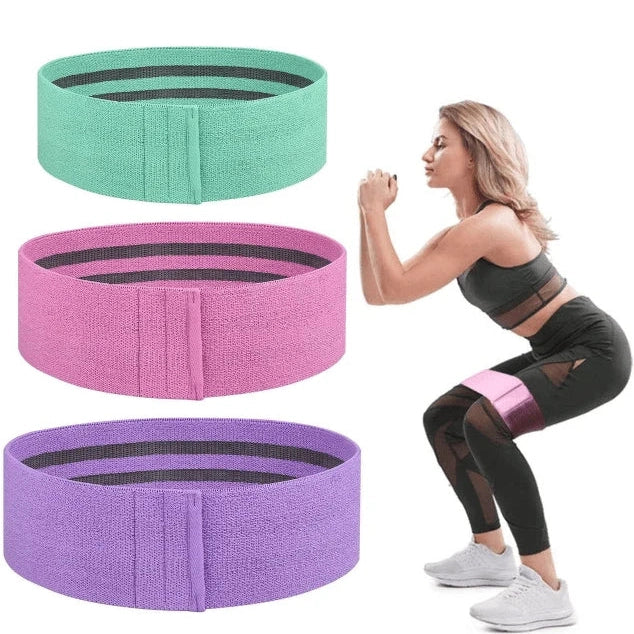 3-Piece Hip Resistance Bands – Home Workout Set