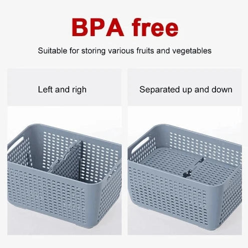 3-in-1 Fridge Organiser Storage Basket