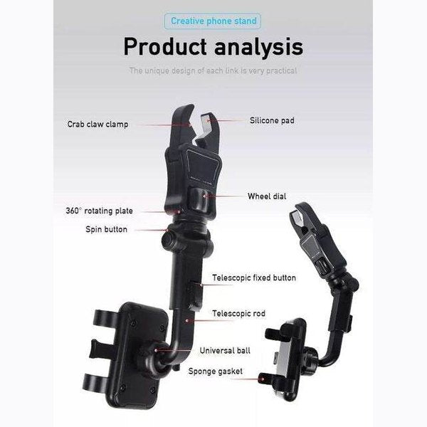 360° Rotation Car Phone Holder