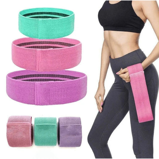 3-Piece Hip Resistance Bands – Home Workout Set