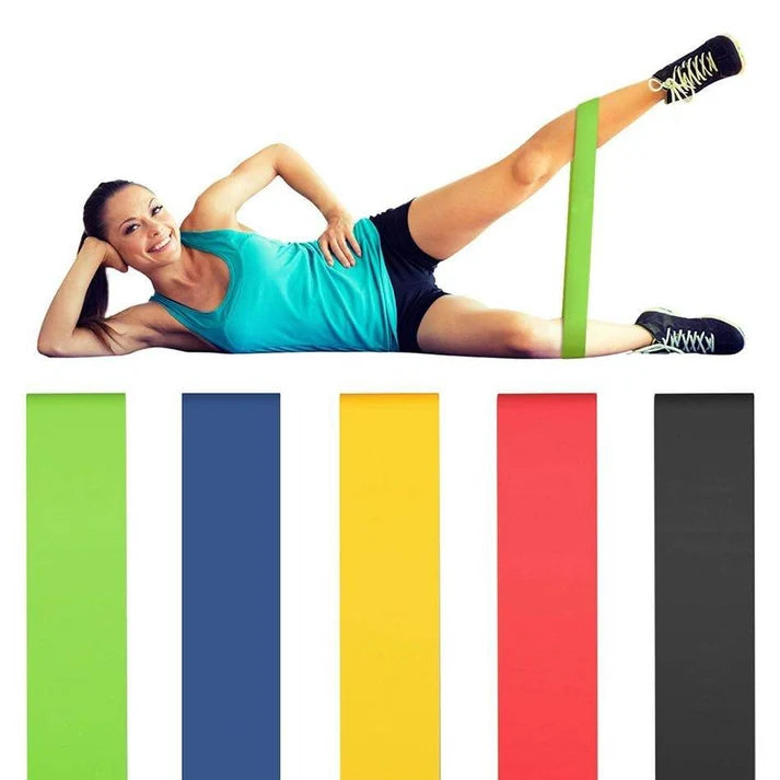 5-Piece Resistance Exercise Bands – Home Workout Set