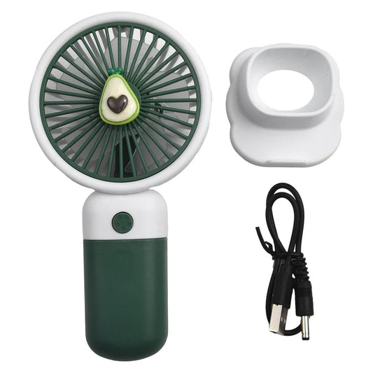 Rechargeable Compact Handheld Fan – USB Desk & Travel Fan