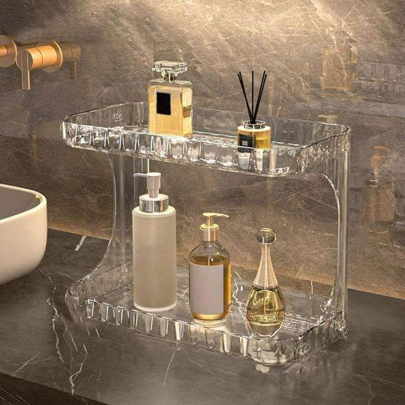 Double Layer Storage Rack – 2 Tier Organizer