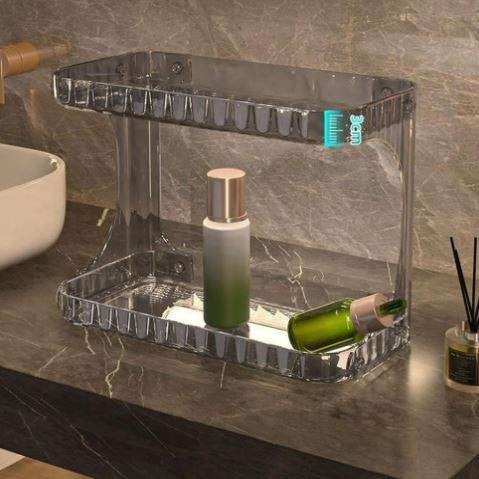 Double Layer Storage Rack – 2 Tier Organizer
