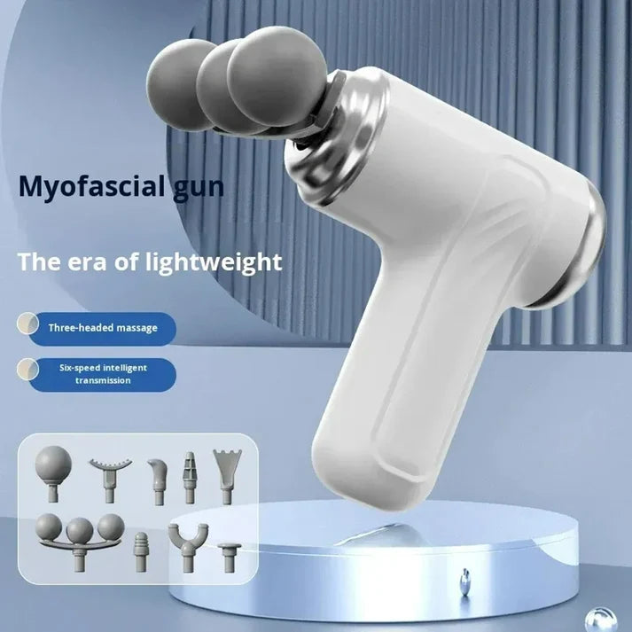 Triple-Head Massage Gun – Portable Muscle Massager