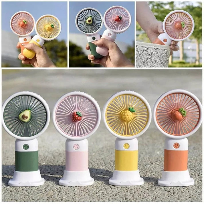 Rechargeable Compact Handheld Fan – USB Desk & Travel Fan