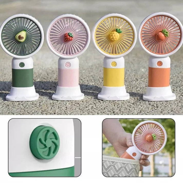 Rechargeable Compact Handheld Fan – USB Desk & Travel Fan